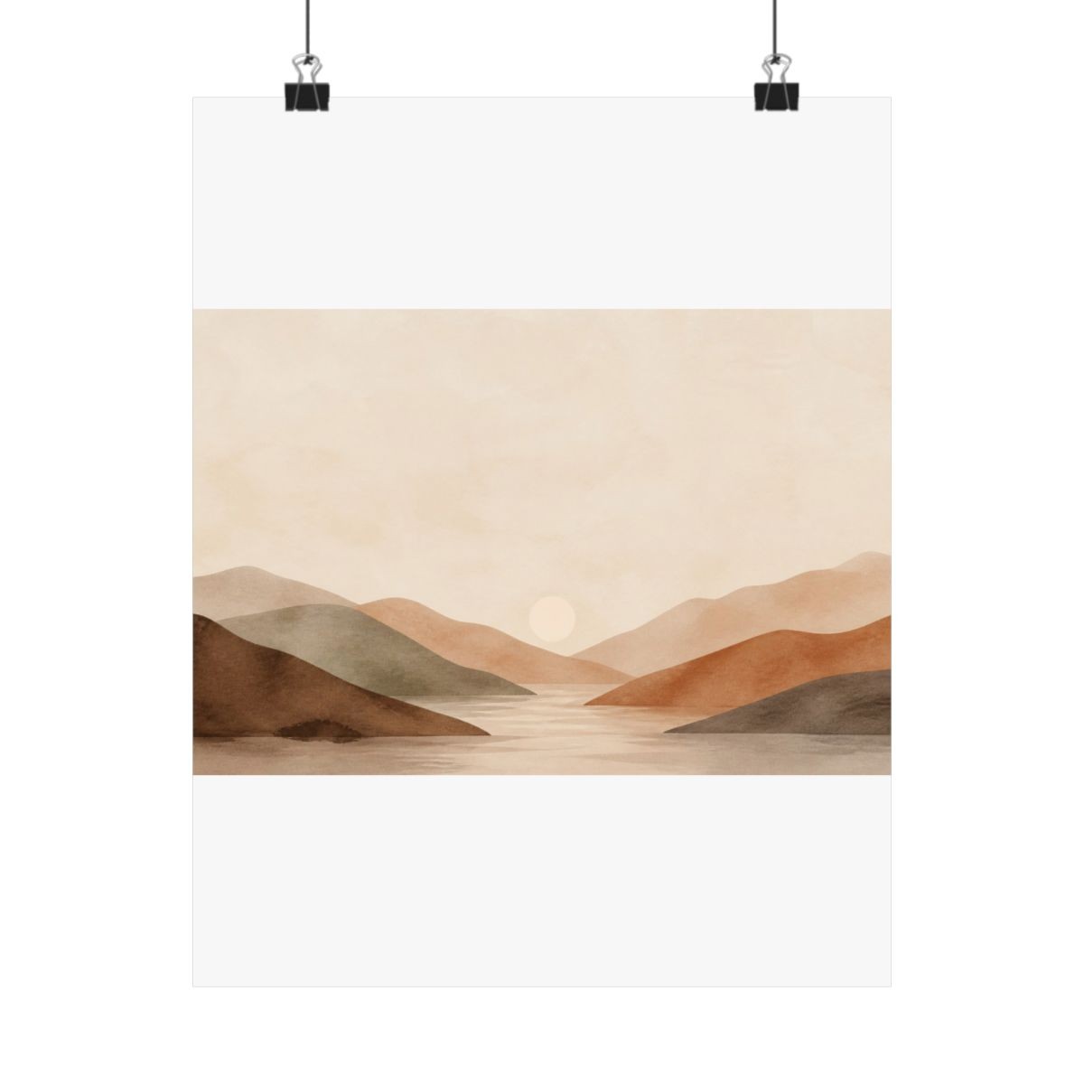 Amber Field Matte Art Print, view 1