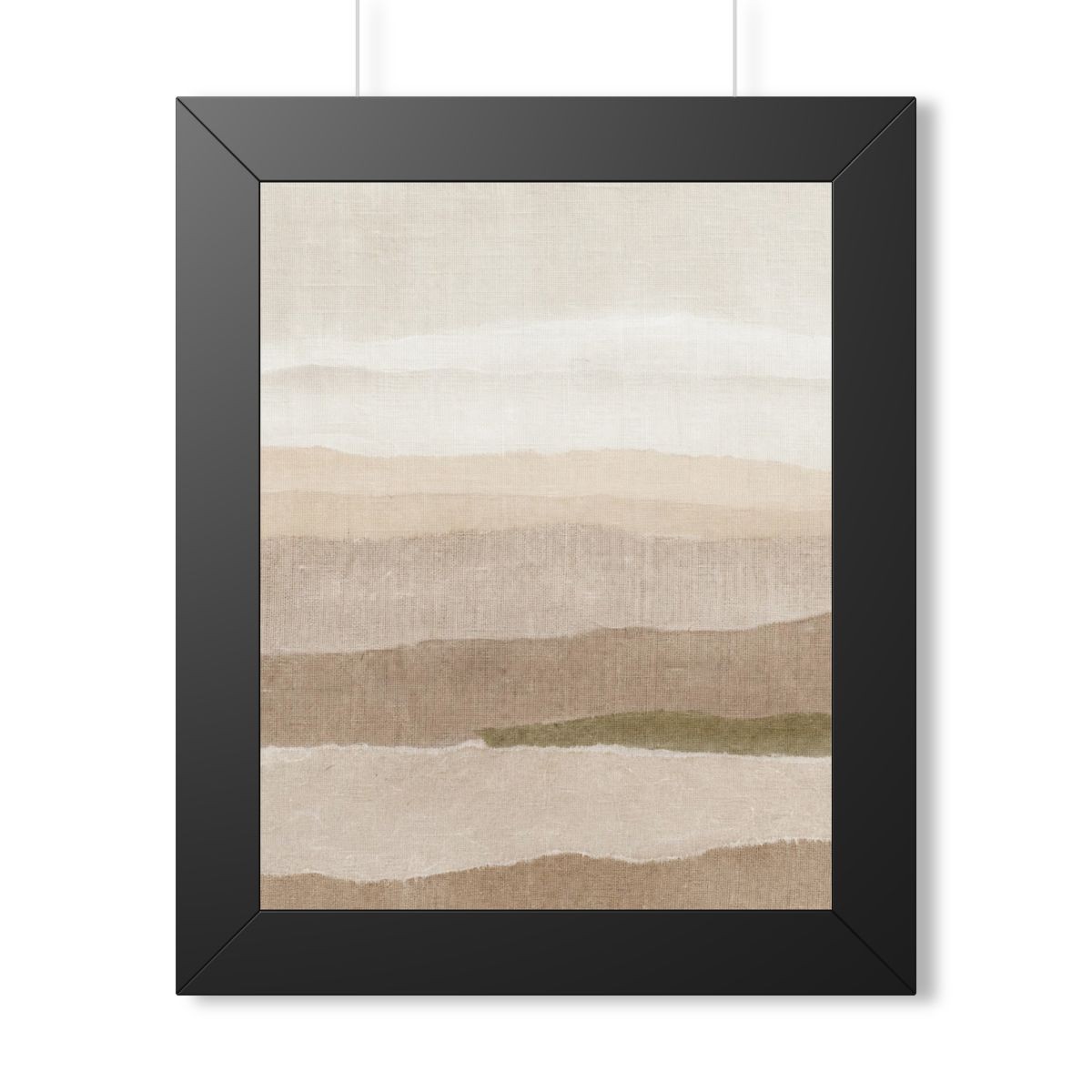 Linen Horizon Framed Art Print