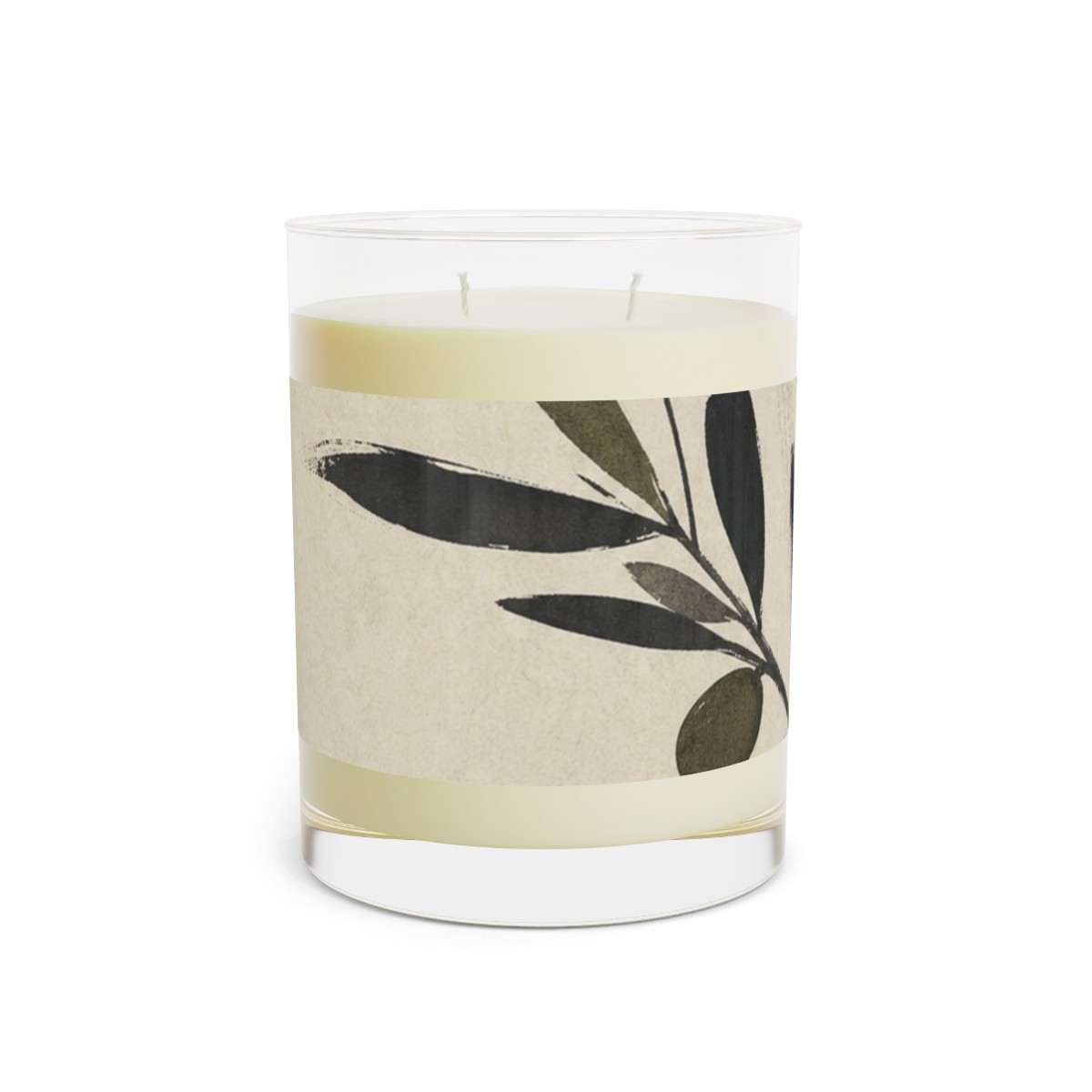 Olive Study Glass Candle
