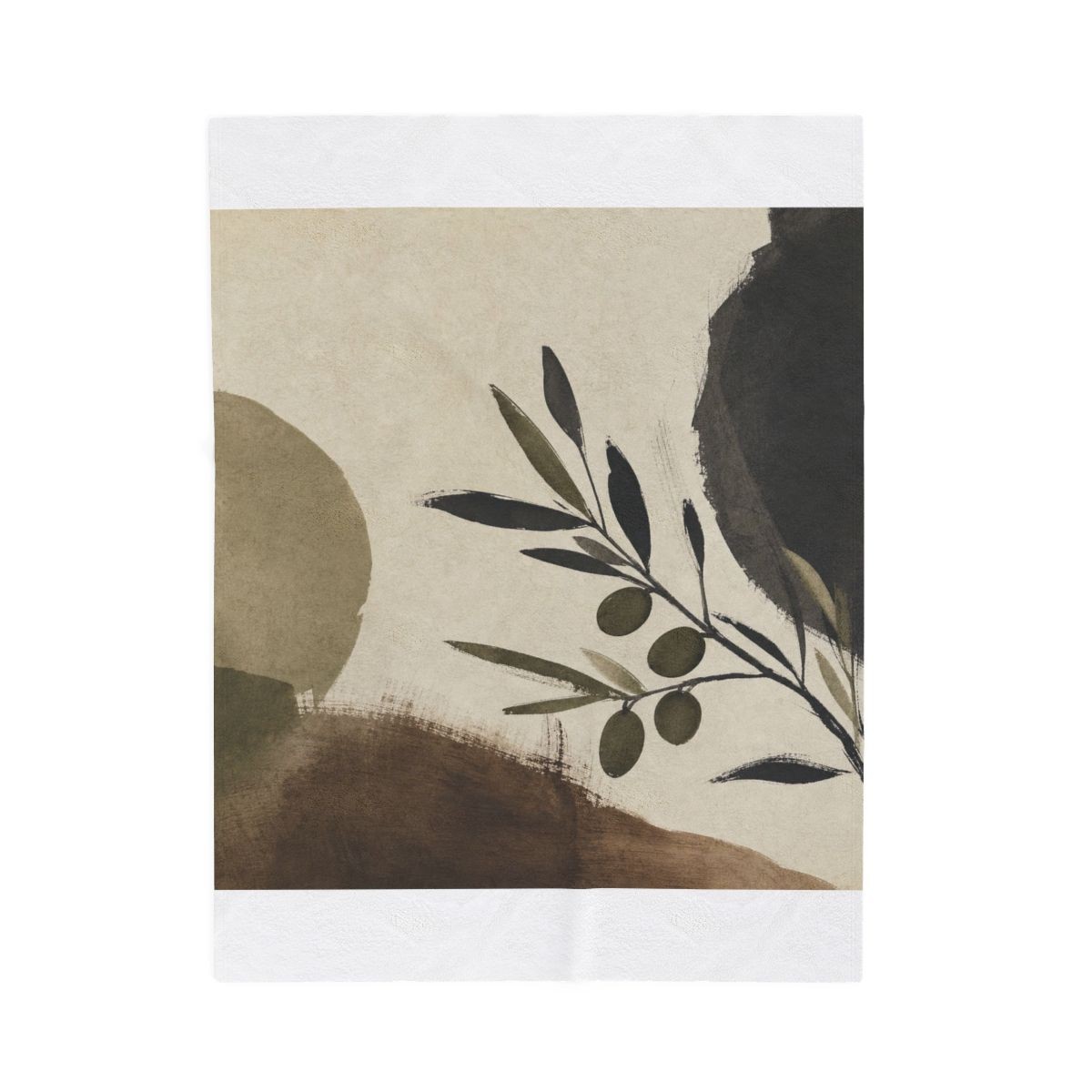 Olive Study Plush Blanket