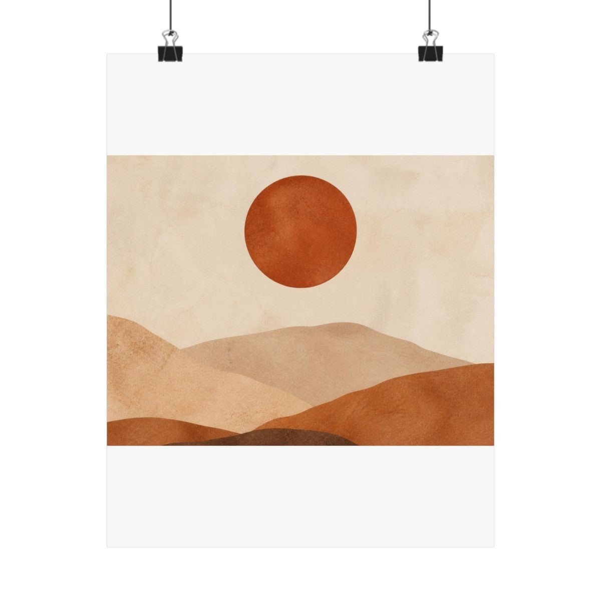 Terracotta Moon Matte Art Print, view 1