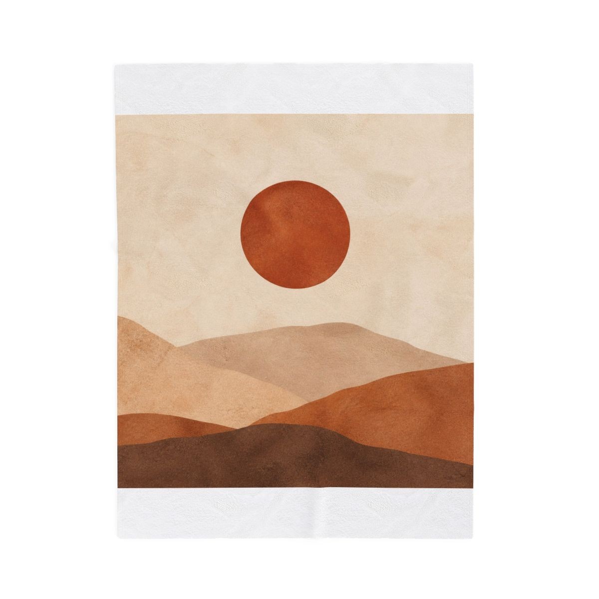 Terracotta Moon Plush Blanket, view 1