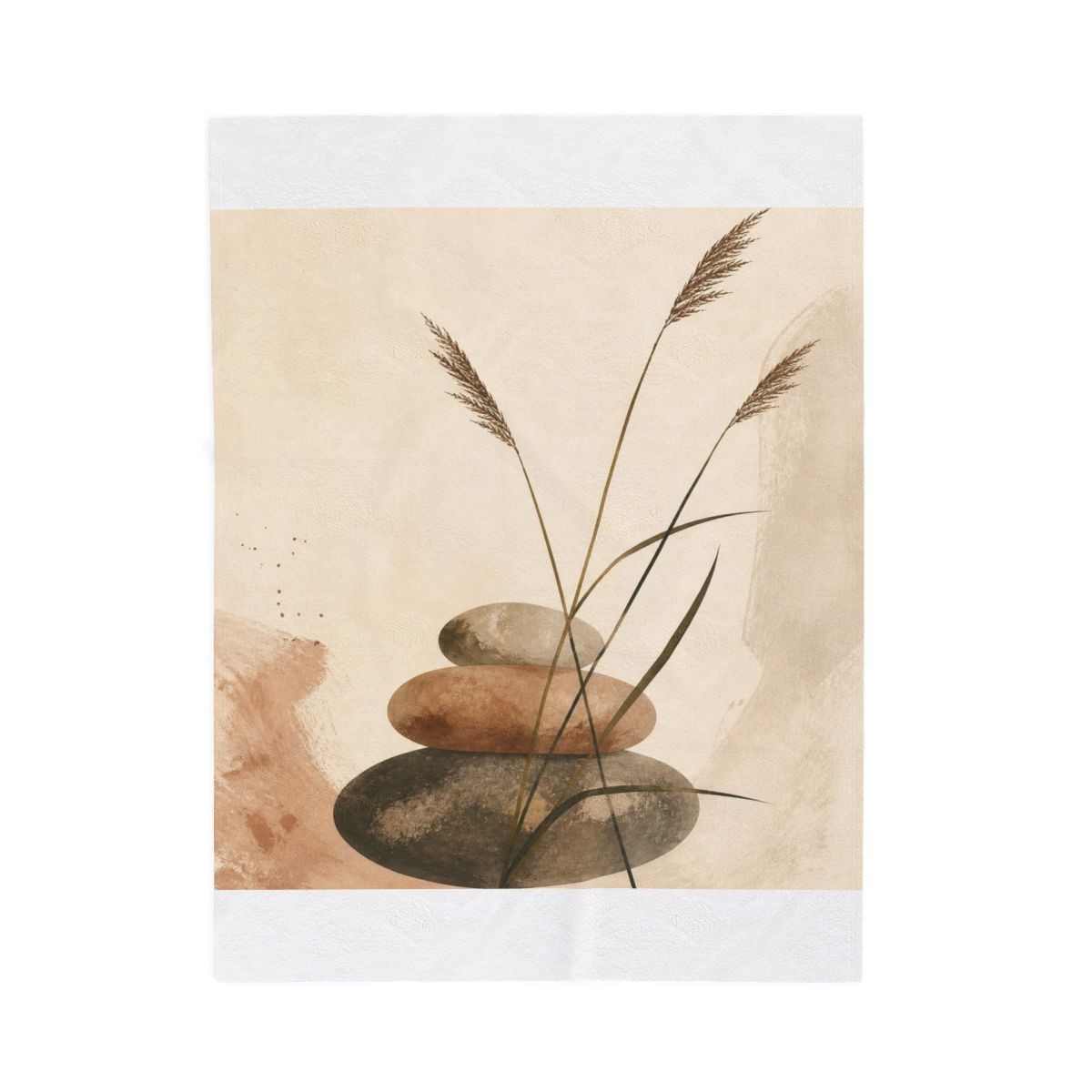 Reed and Stone Plush Blanket, view 1