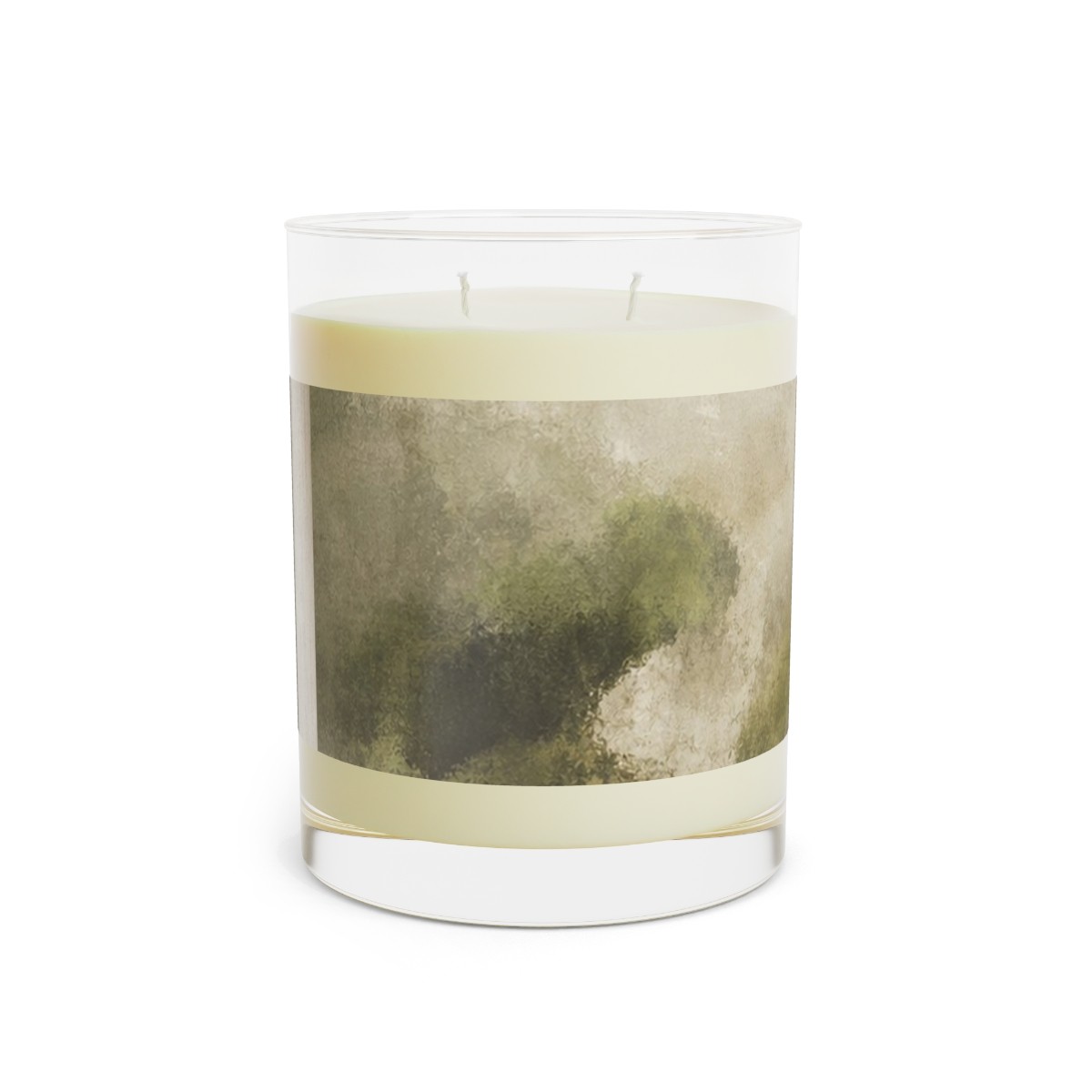 Moss Window Glass Candle