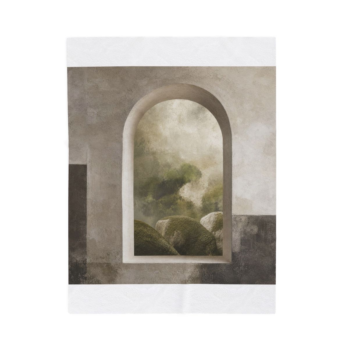 Moss Window Plush Blanket