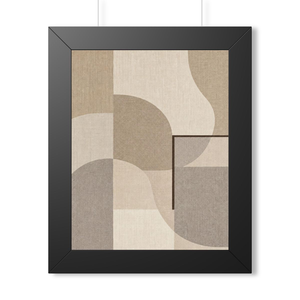 Sand Geometry Framed Art Print