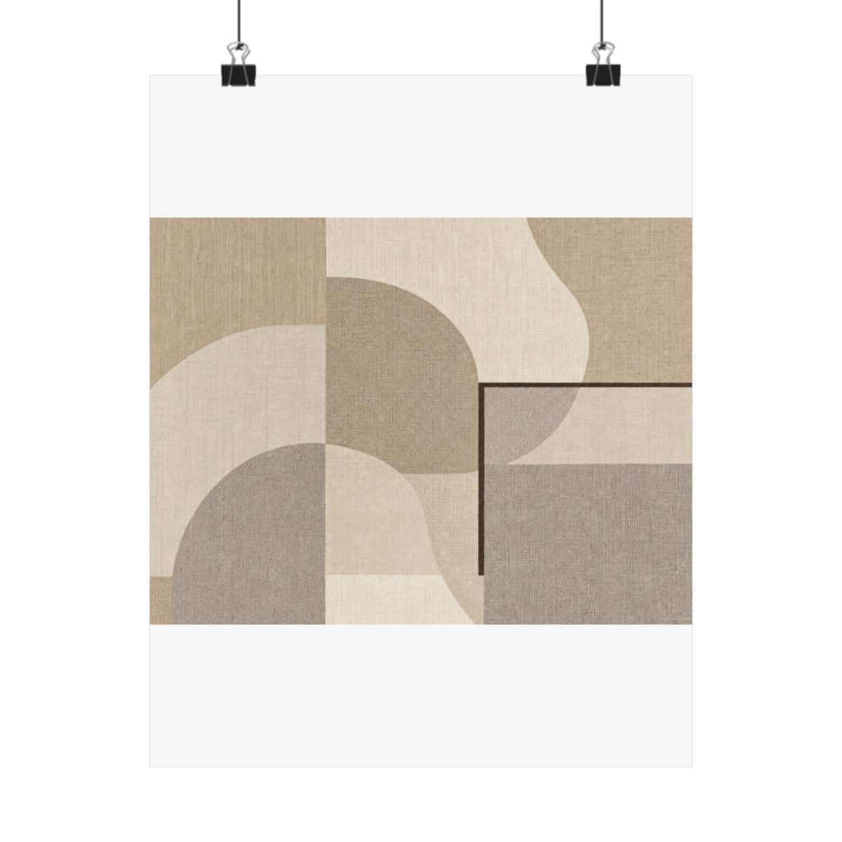 Sand Geometry Matte Art Print