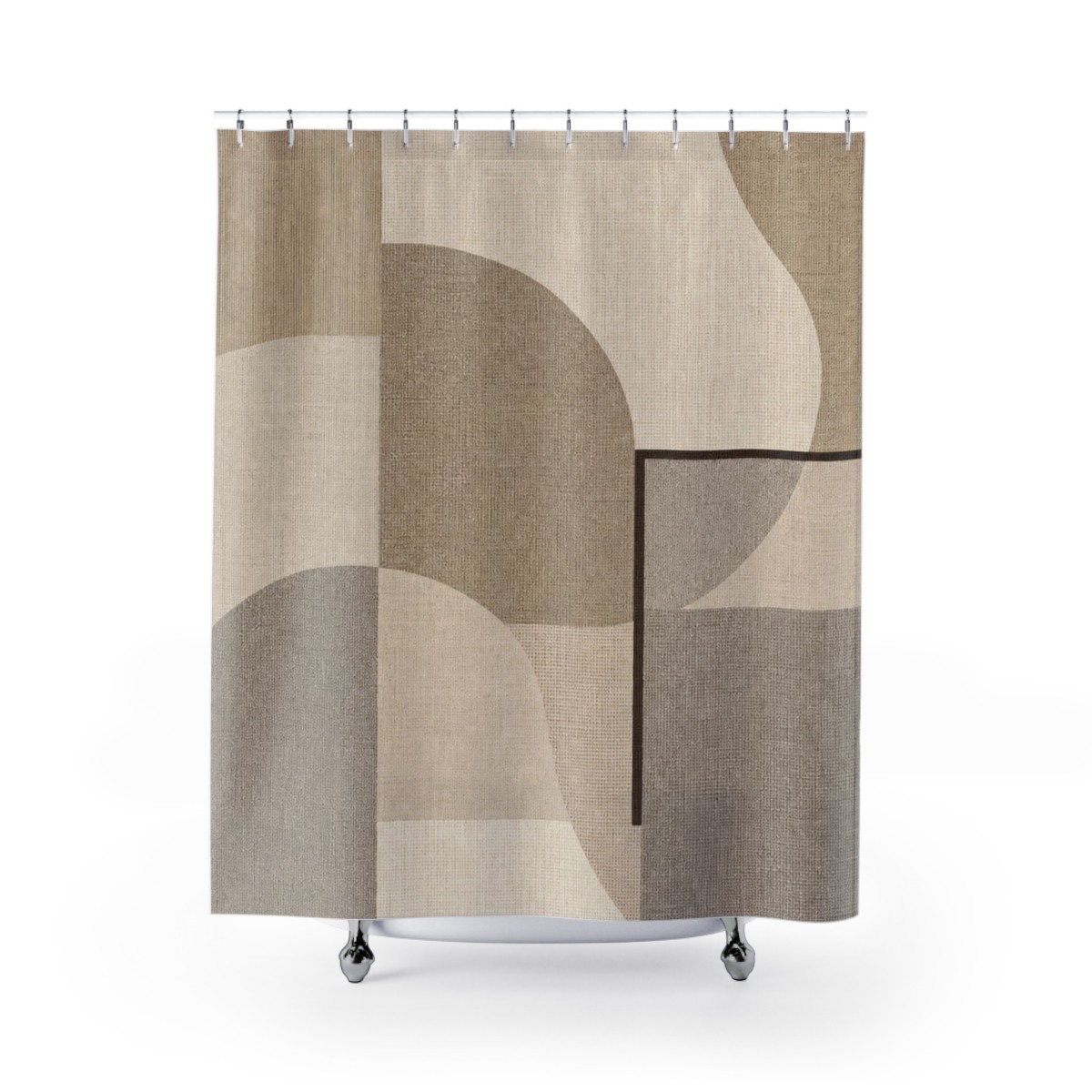 Sand Geometry Shower Curtain