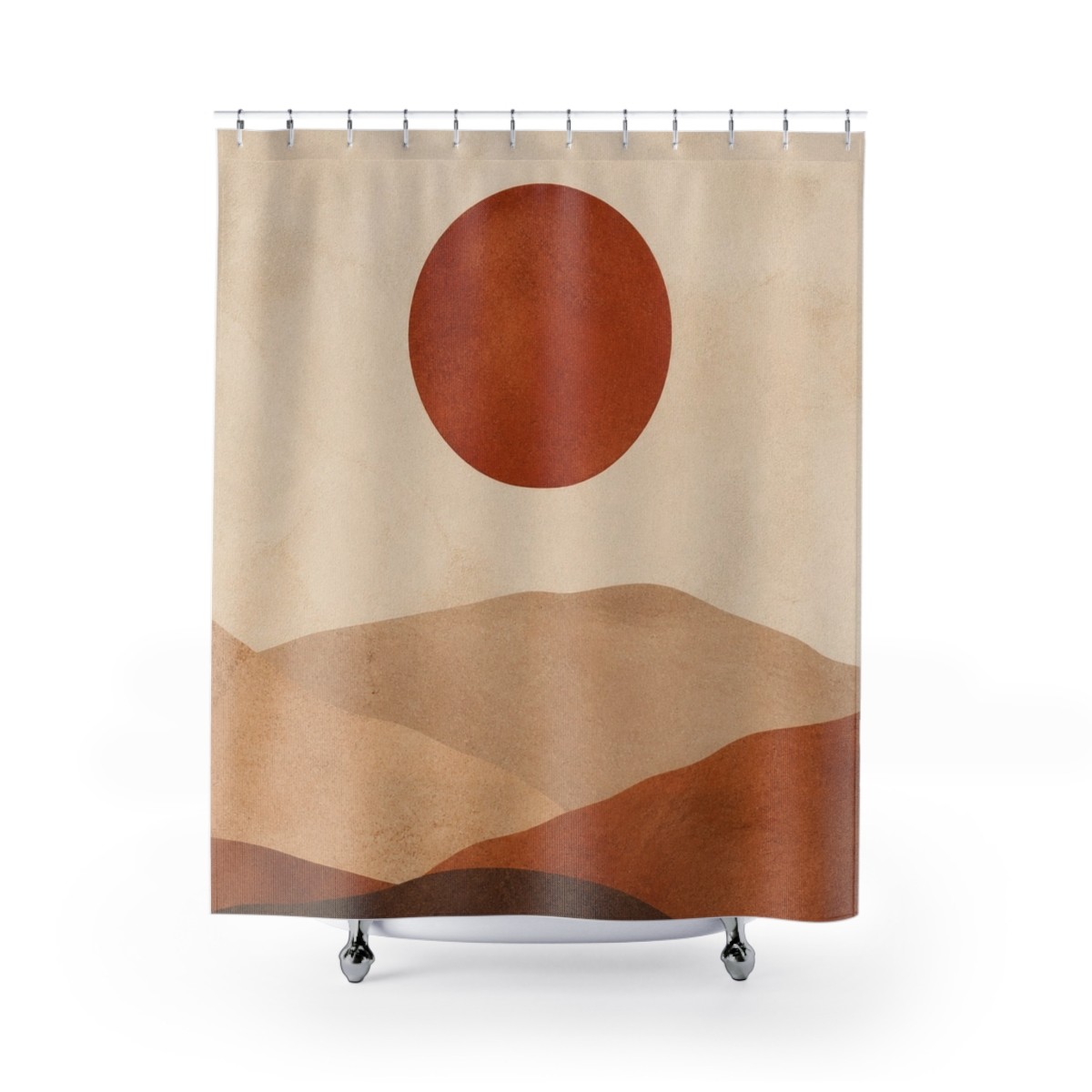 Terracotta Moon Shower Curtain