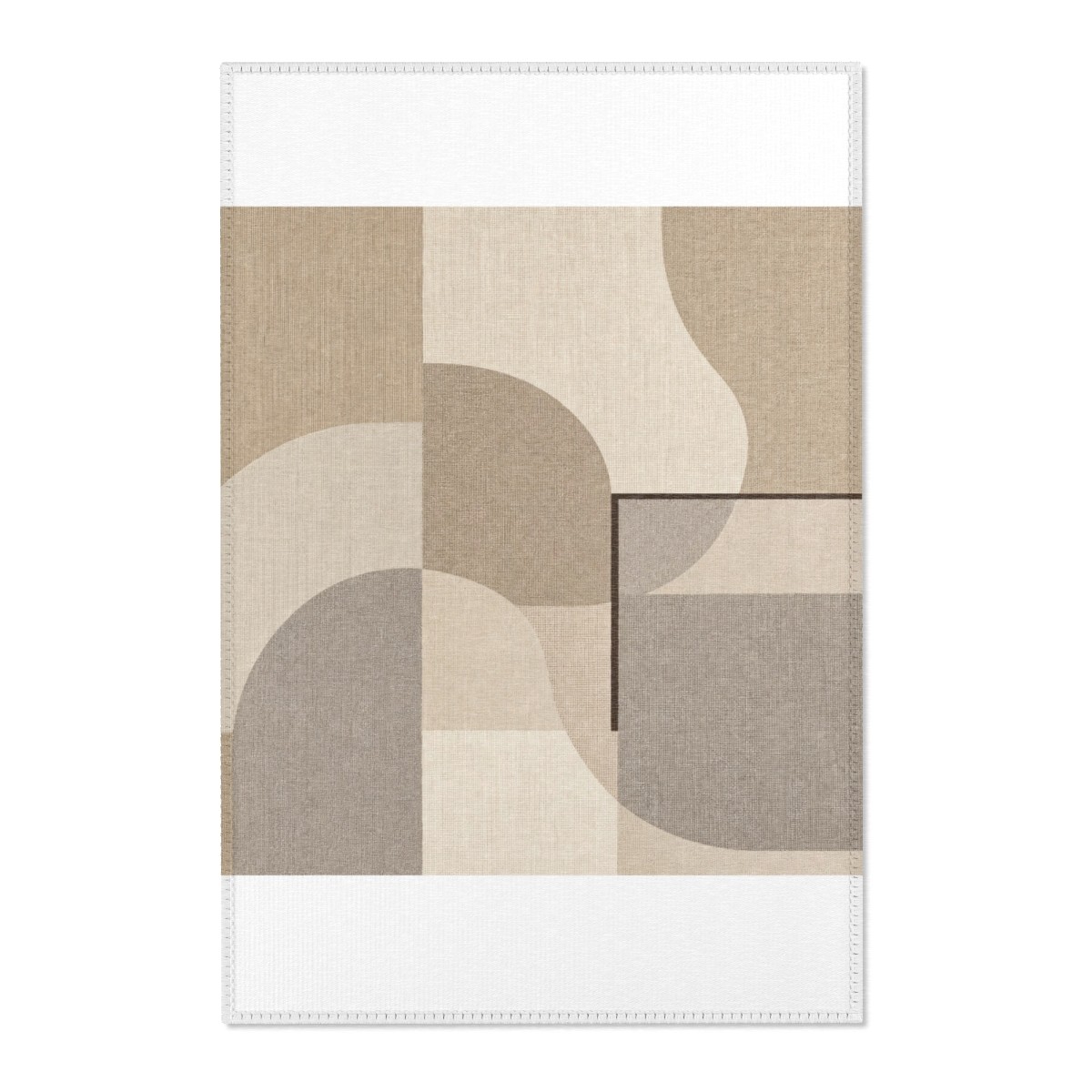 Sand Geometry Area Rug