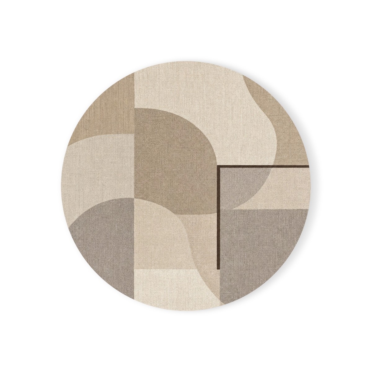 Sand Geometry Cork-Back Coaster