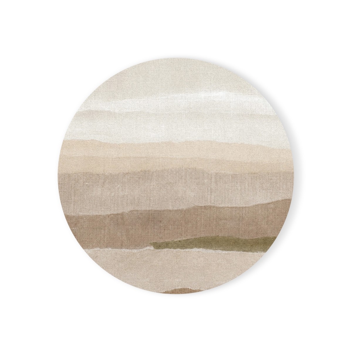 Linen Horizon Cork-Back Coaster