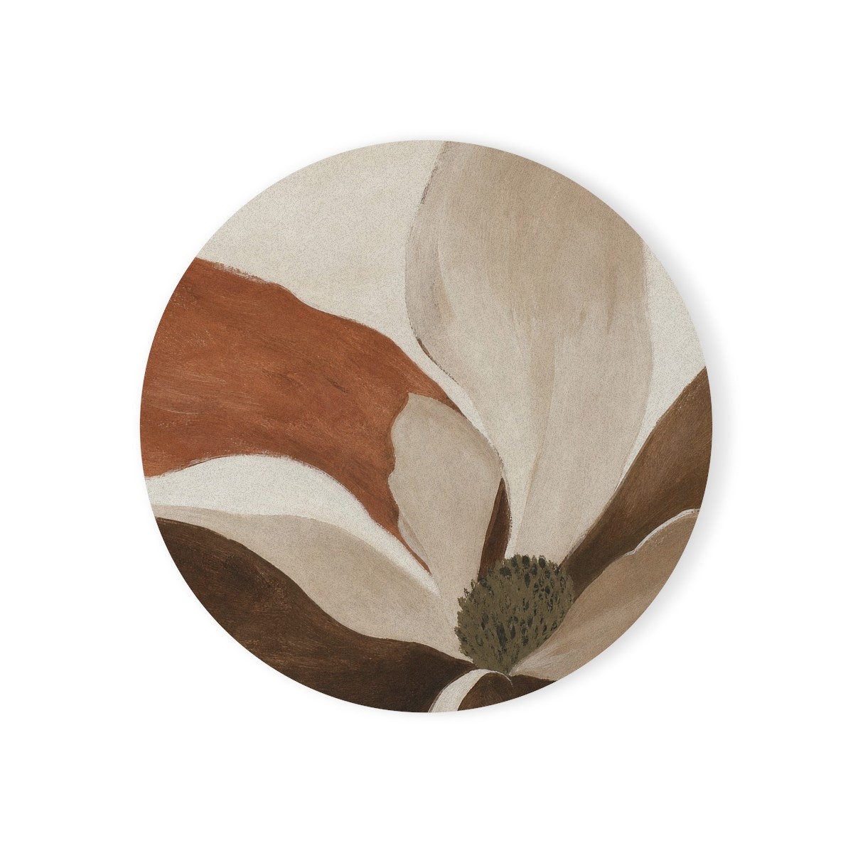 Walnut Bloom Cork-Back Coaster