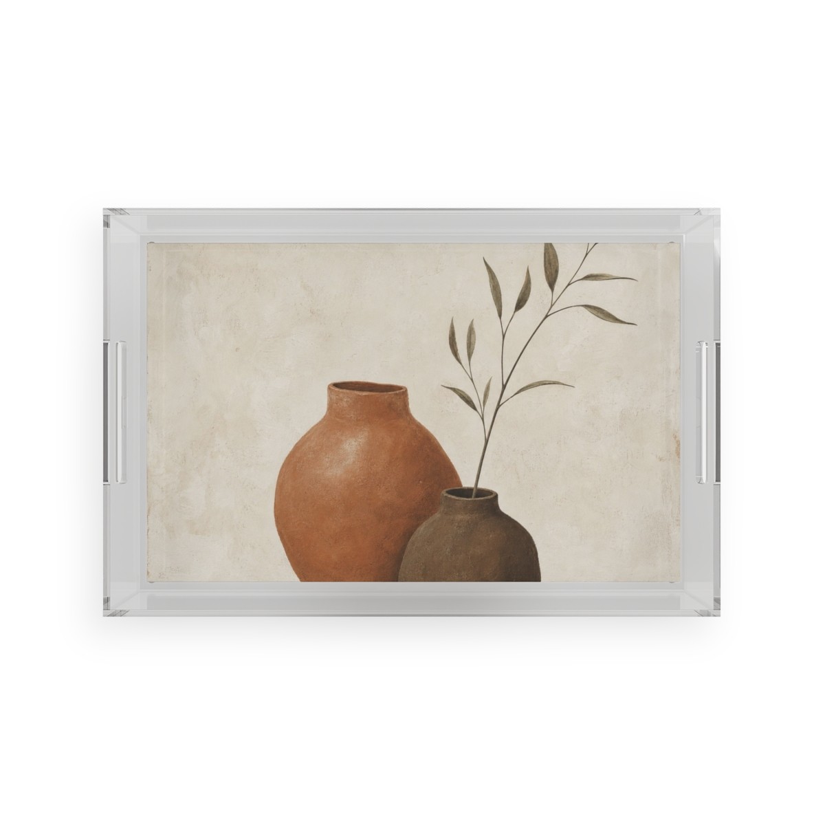Clay Vessel Acrylic Serving Tray
