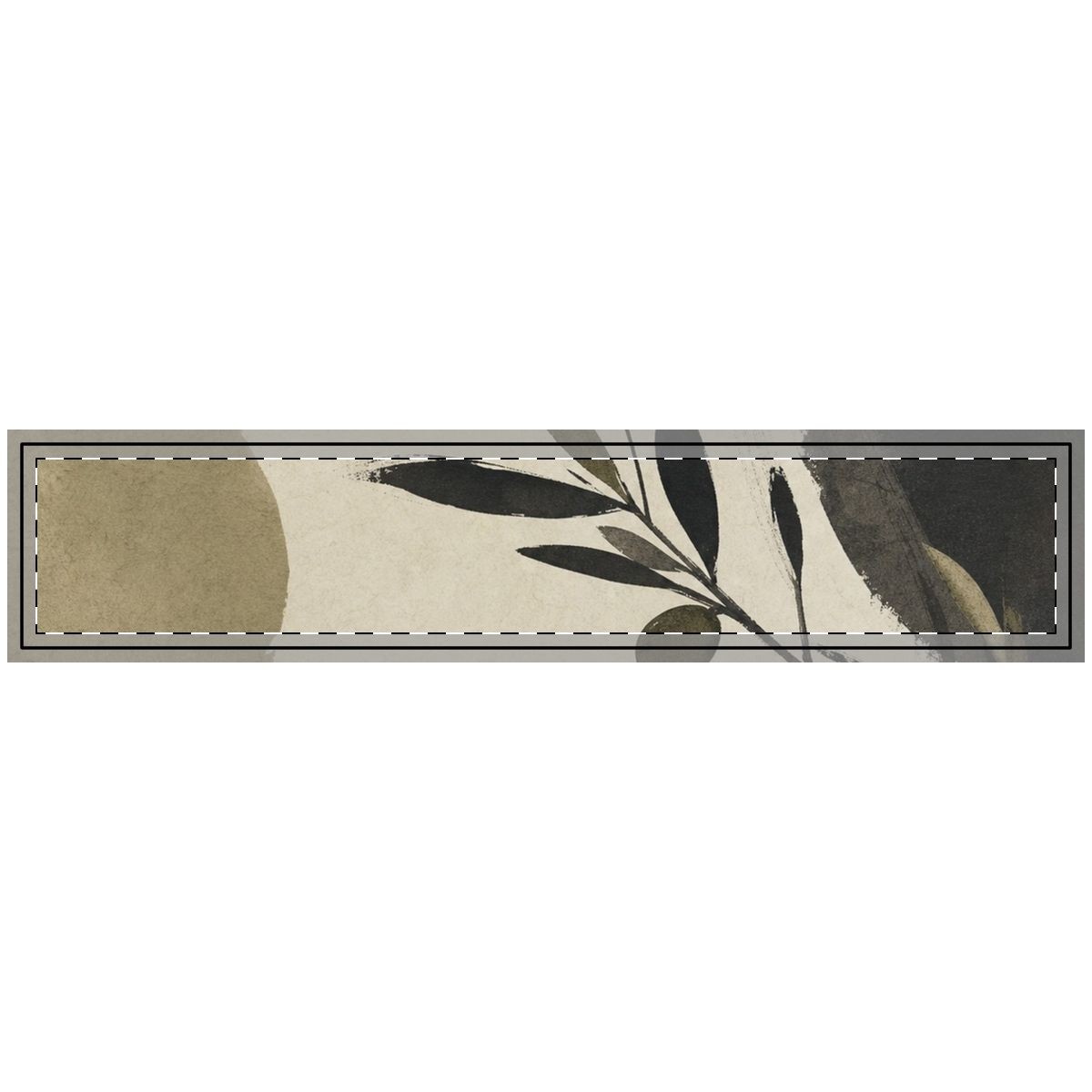 Olive Study Quilted Table Runner