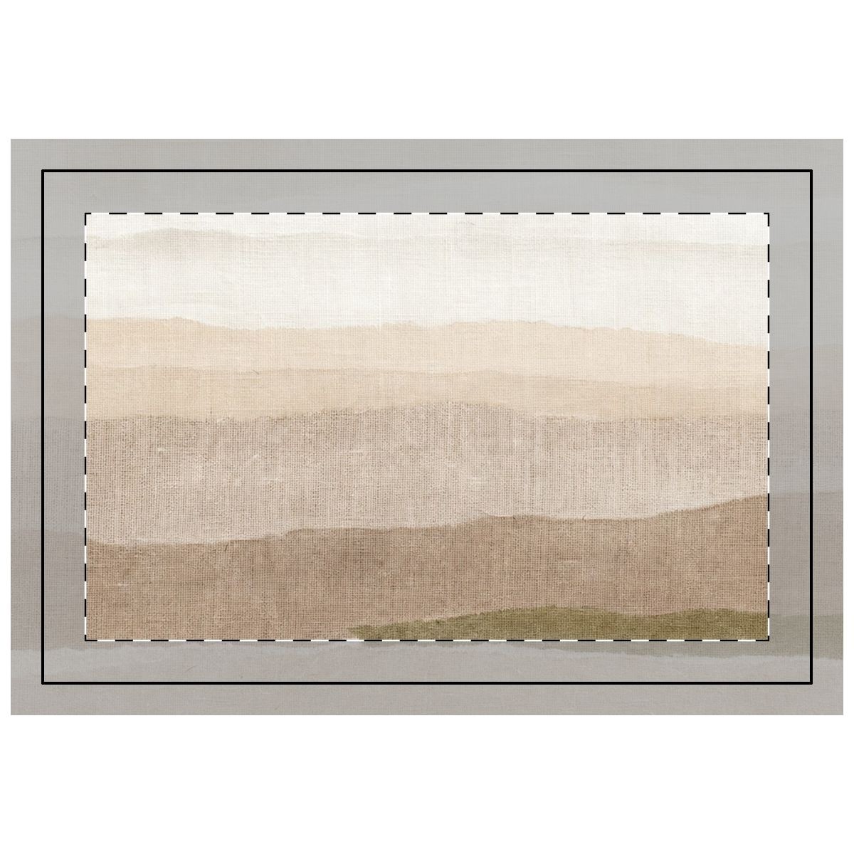 Linen Horizon Quilted Placemat, view 1