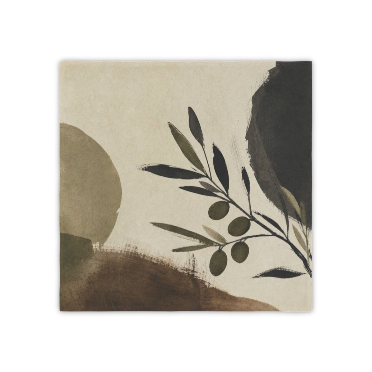 Olive Study Napkin Set of Four