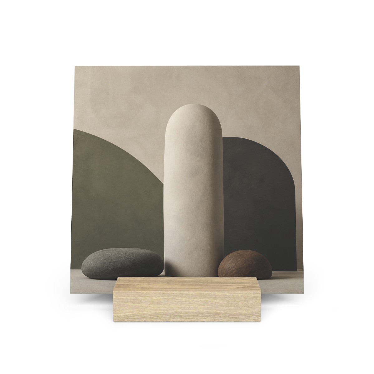 Soft Monolith Gallery Board with Oak Stand