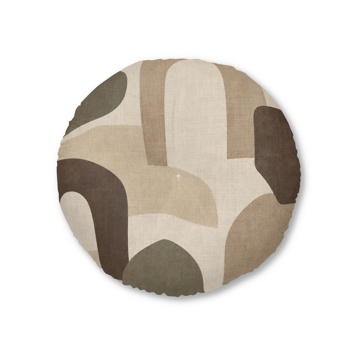 Quiet Arches Round Tufted Floor Pillow