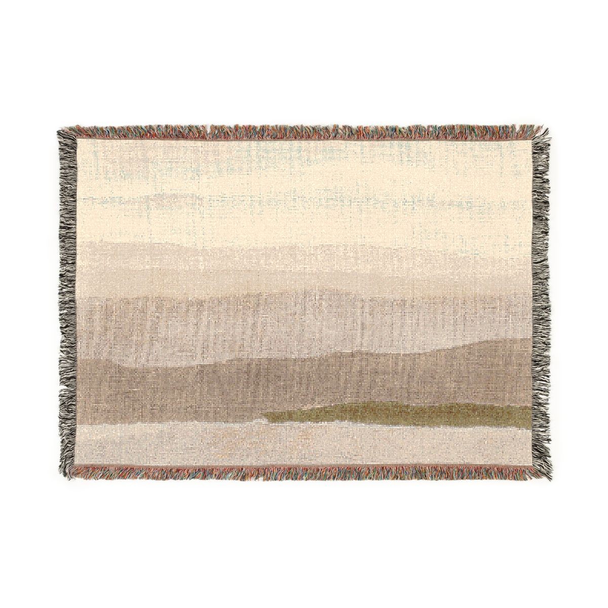 Linen Horizon Woven Art Blanket