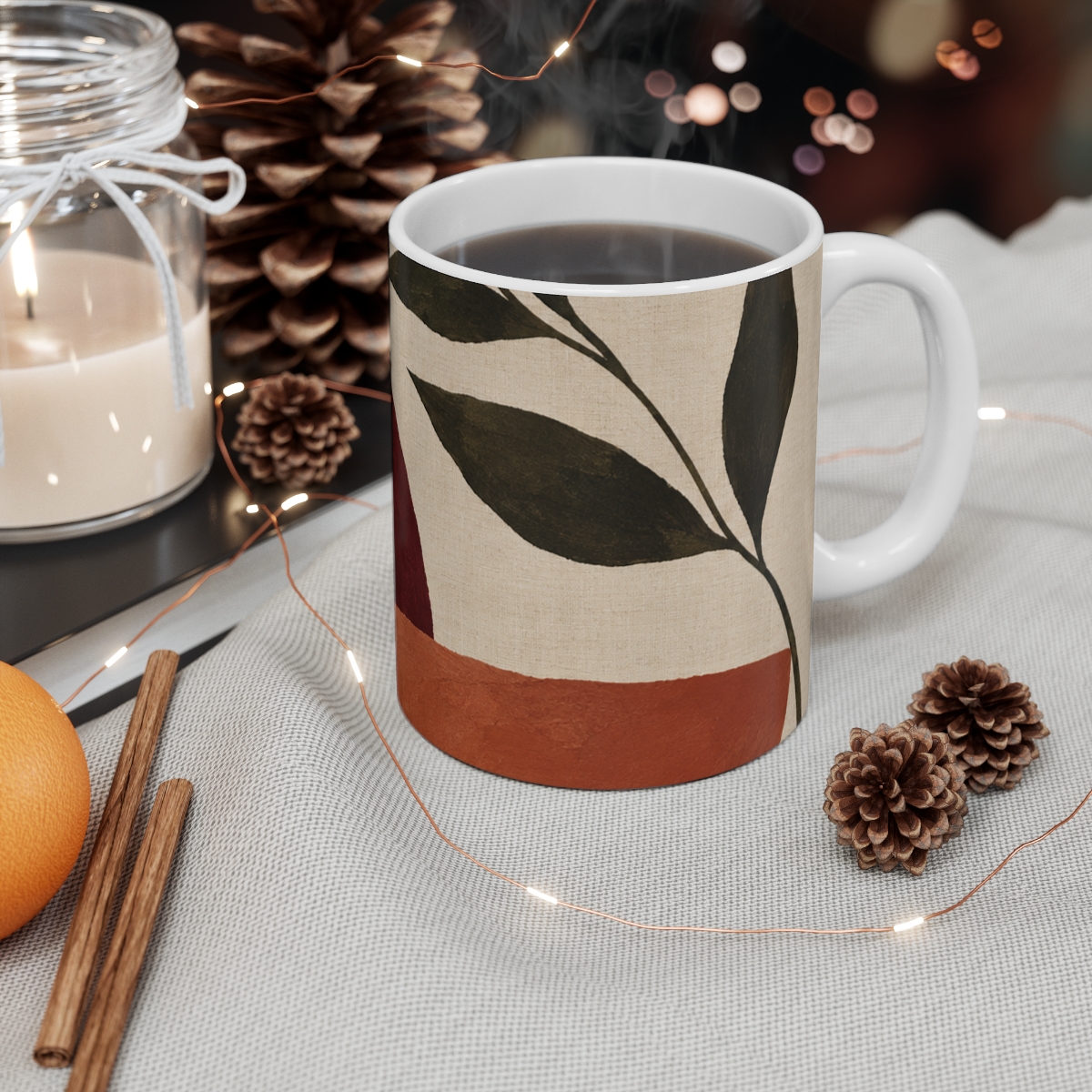 Bordeaux Still Life Ceramic Mug, view 4