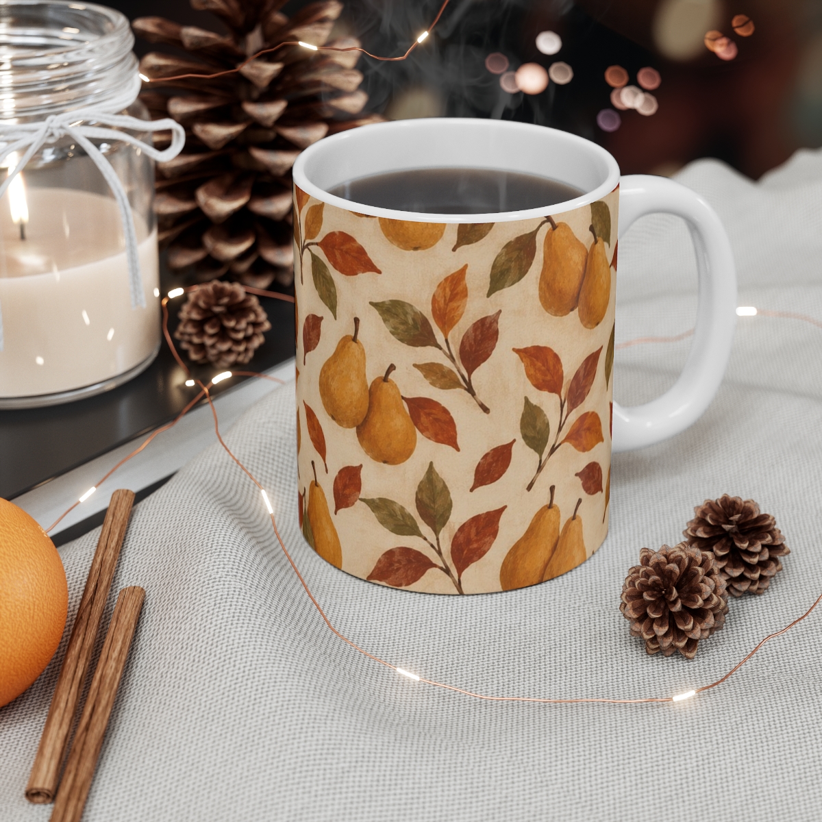 Copper Orchard Ceramic Mug, view 4
